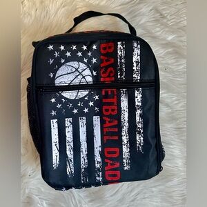 Basketball Dad Black and Red Men's Bag